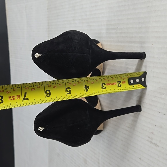 Sam Edelman Black Suede Harlie Heels 8 - Picture 4 of 7